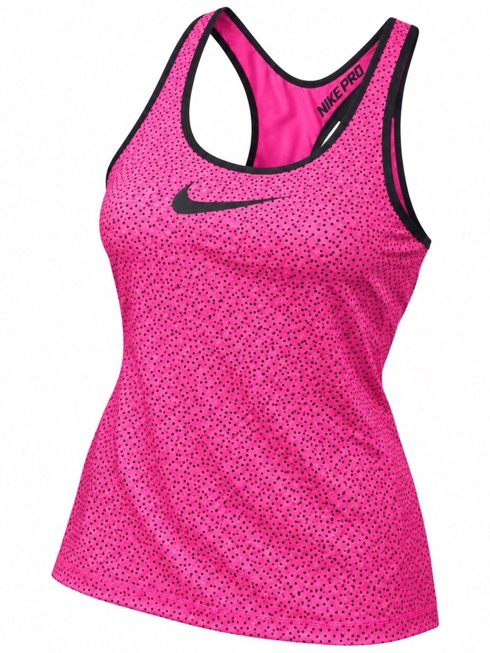 Nike Pink Racerback Tank with Black Trim